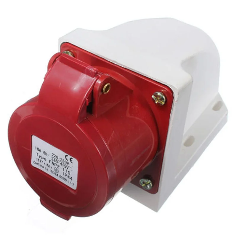 HTHL 16 Amp 5 контактный разъем и гнездо к атмосферным воздействиям IP44 3 фазы 380 415v P + N