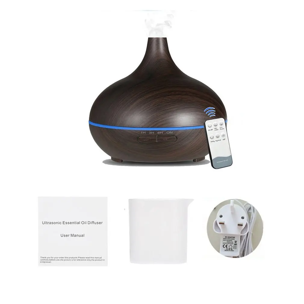 

Wood Essential Oil Diffuser Air Humidifier Cool Mist Aromatherapy Ultrasonic Remote Control Ultrasonic Air Humidifier Mister