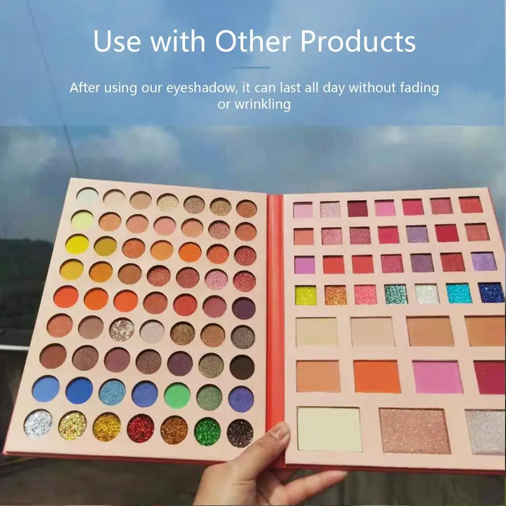 

102 Color Eyeshadow Palette Eye Shadow Sets Matte Shimmer Glitter Plain Powder Eyeshadow Makeup Palettes Makeup Eye Waterproof