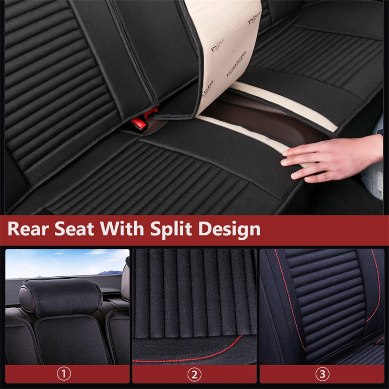 Набор чехлов для автомобильных сидений Karcle зимы 1 шт. здоровая теплая льняная