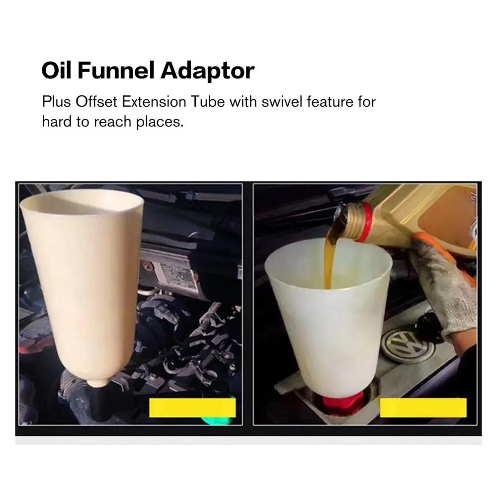 

Car Engine Oil Funnel Adaptor Filling Set Plus Swivel Offset Extension Tube Car Van Tool Car Accessories 8PCS/15PCS