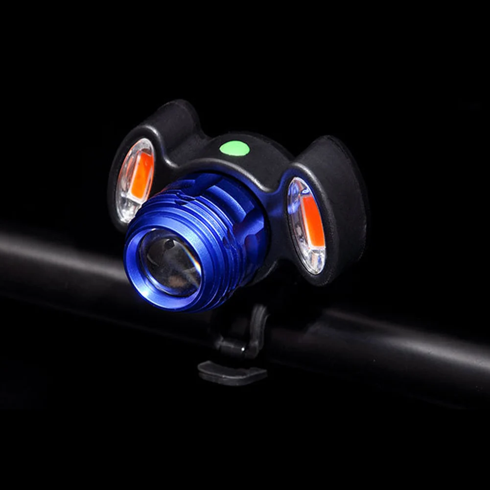 Передний фонарь для велосипеда 4 режима с USB зарядным устройством MTB прочный