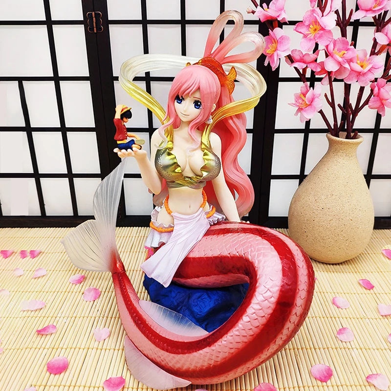 

23cm One Piece Japanese Anime Shirahoshi Sexy Mermaid Princess Doll Model Toy PVC Action Figures Collection Ornament Gift boxed