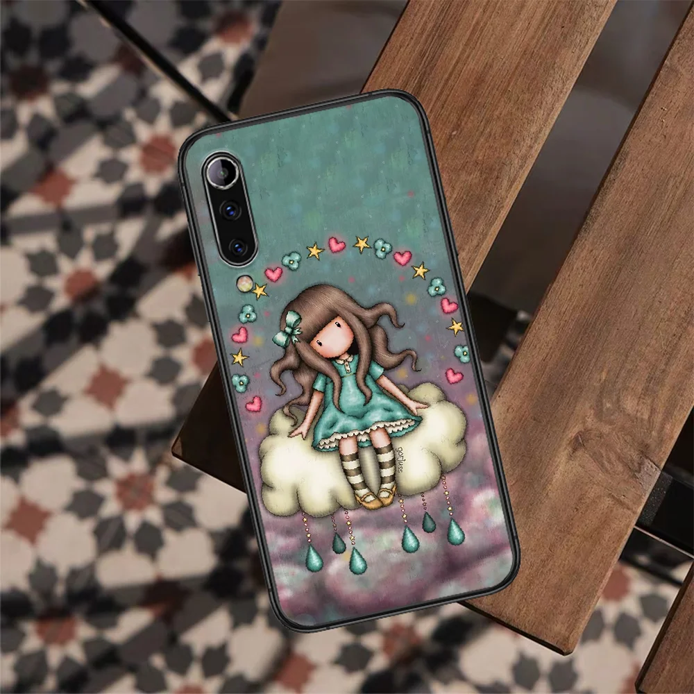 

Santoros Cartoon Girl Gorjuss Phone Case For XIAOMI MI 8 9 SE Note 10 T Lite Pro Max 2 POCO X A 3 black Funda Silicone Bumper 3D