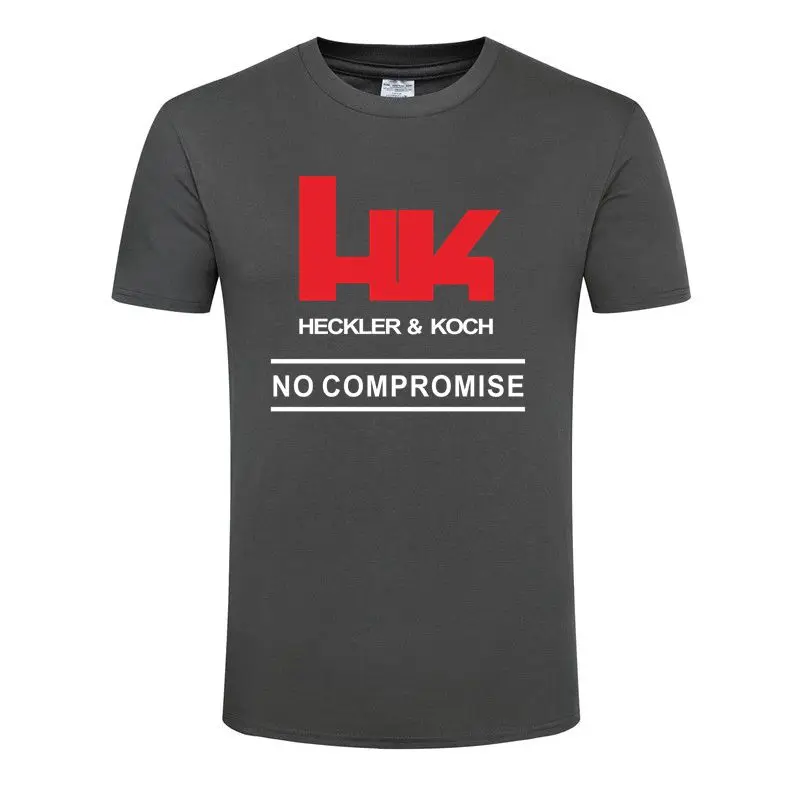 2021 футболка Heckler Koch с логотипом HK мужская и женская для наружной стрельбы