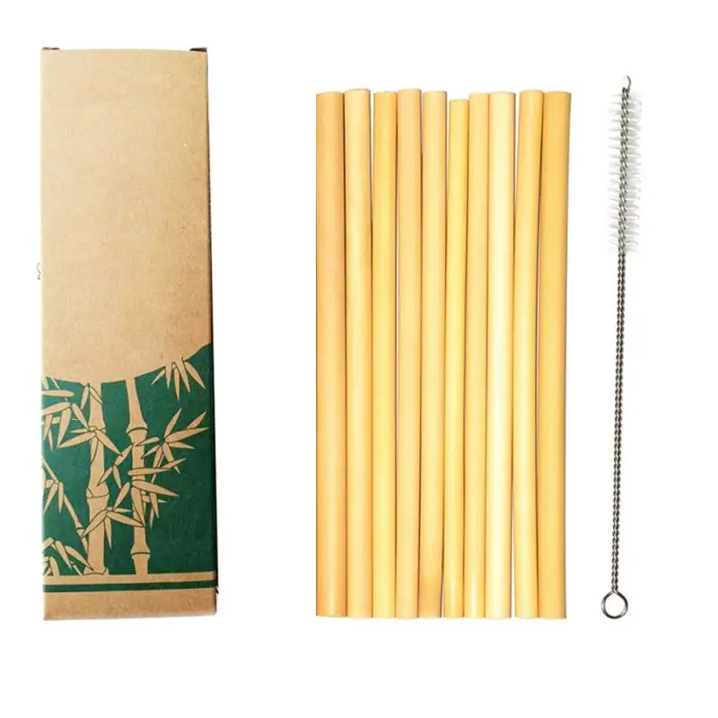 

10Pcs/Set Straw Natural Drinking Straws Portable Environmentally Garden Accessories Birthday Wedding Decorations Party Drink
