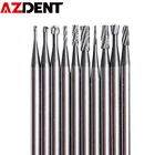 10 шт.компл. FG зубной Бур из карбида вольфрама круглой формы для высокоскоростного наконечника диаметром мм