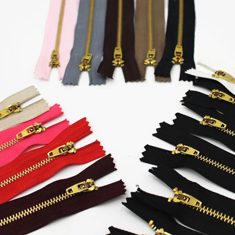 8 20 см 1 шт. с открытым концом автоматическим замком из чистой меди на молнии