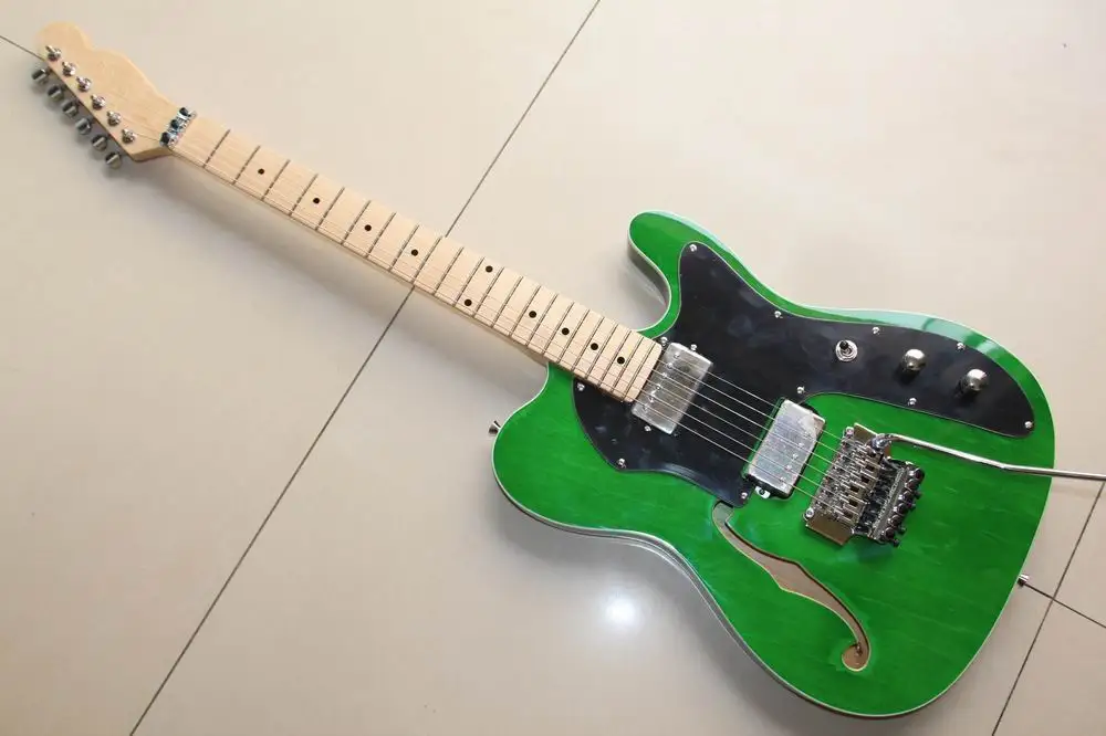 Бесплатная доставка новая китайская гитара модели Tel лучшего качества в зеленом