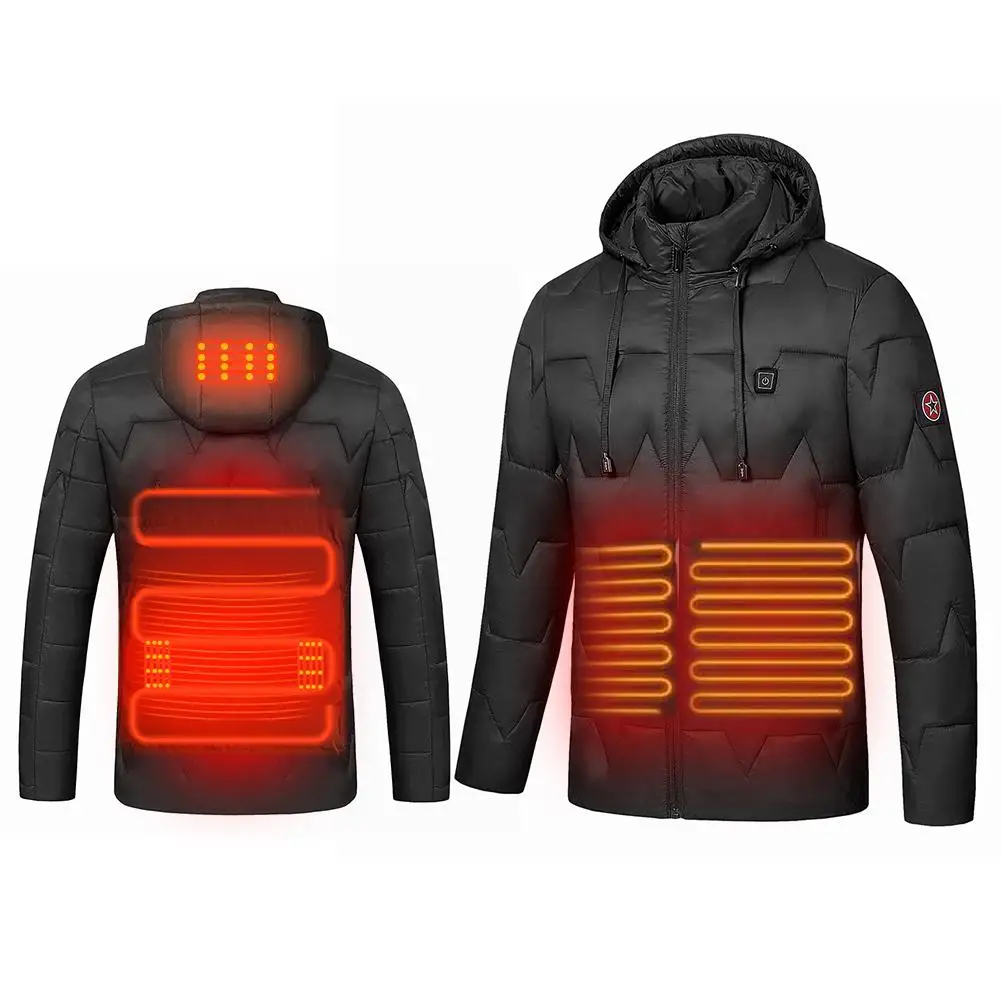 Уличные мужские и женские куртки с подогревом фланелевые хлопковые уличные пальто USB с электрическим подогревом с капюшоном зимние тепловые теплые жакеты