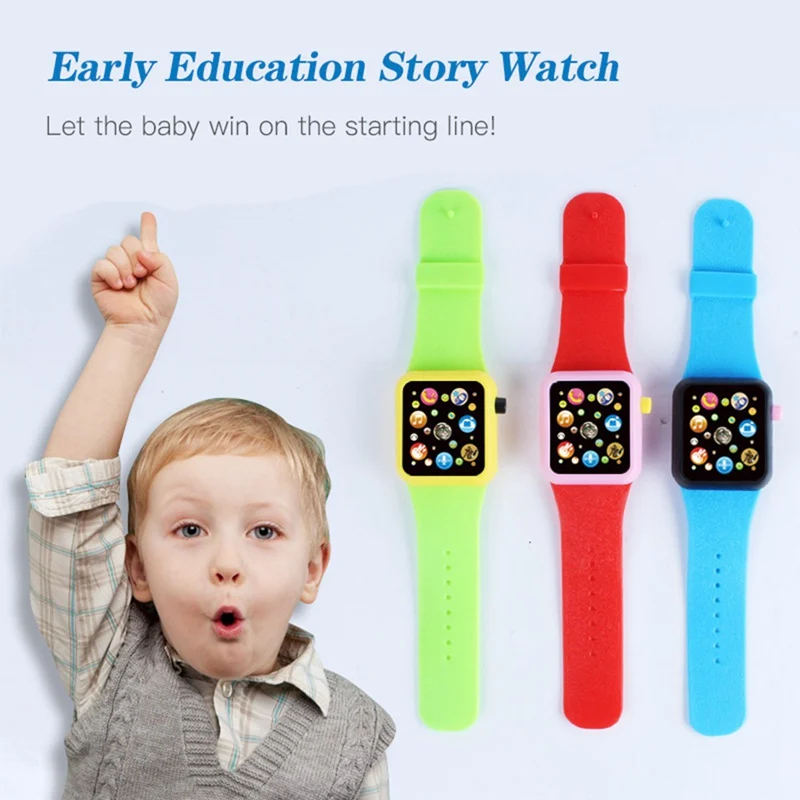 

1PCS Children School Music Toys Smart Watch Digital Toys Kids Positioning Smartwatch Cute Cartoon Study Watches Birthday Gift