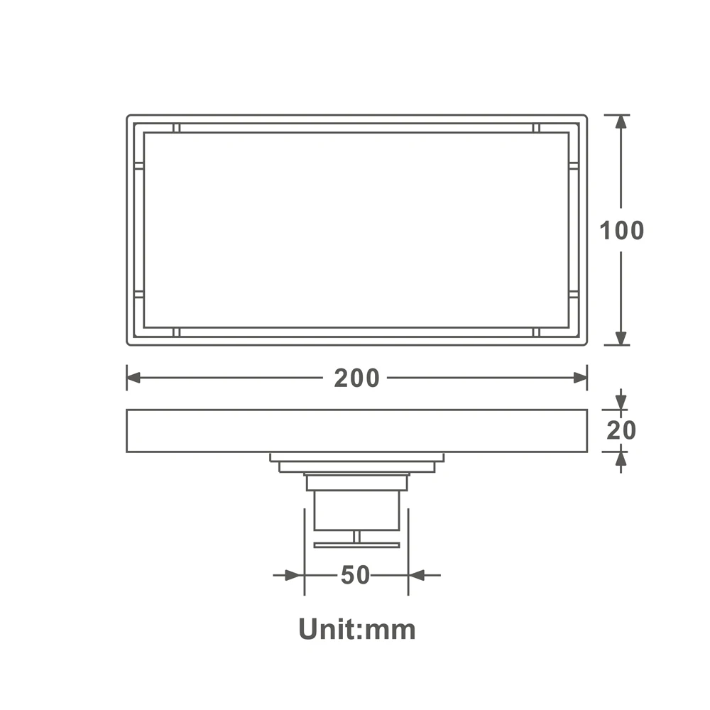 Латунный хромированный Слив для ванной 20 х10 см|Стоки| |