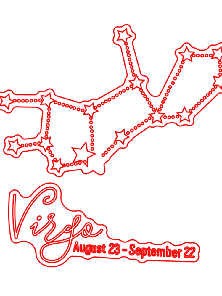 Прозрачный силиконовый штамп/печать созвездий Девы для сделай сам