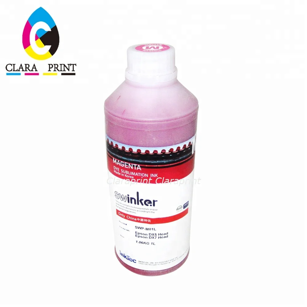 Оригинальные чернила Inktec Swinker(SWB) для сублимационной печати краски Epson DX5 DX7
