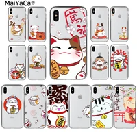 maiyaca china cute lucky cat new year christmas gifts phone case for iphone 13 se 2020 11 pro xs max 8 7 6 6s plus x 5 5s se xr