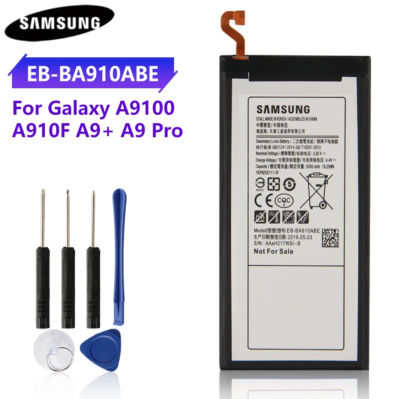 Оригинальная аккумуляторная батарея для телефона SAMSUNG GALAXY SMA9100 A9100 2016 EB BA910ABE A9 + A9Pro