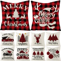 45x45cm christmas pillow case santa claus cushion cover christmas decorations home noel natal navidad new year ornament 2022