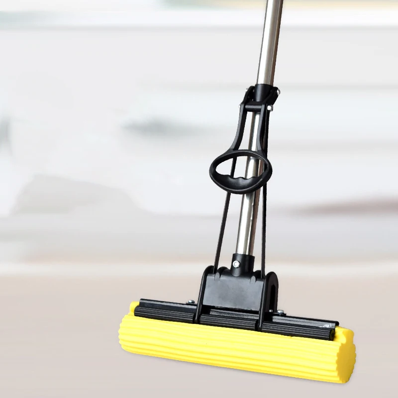 

Home absorbent sponge mop retractable multifunctional hands-free mop