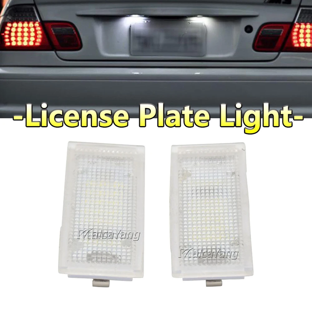 

2Pcs Led License Plate Light Car Number Plate Lamp For BMW 3 Series E46 323i 328i 325i 330i 325xi 330xi Sedan Wagon 1998-2003