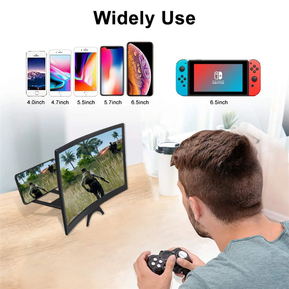 Складной 12 дюймовый 3D HD изогнутый проектор защиты от радиации|Экраны для