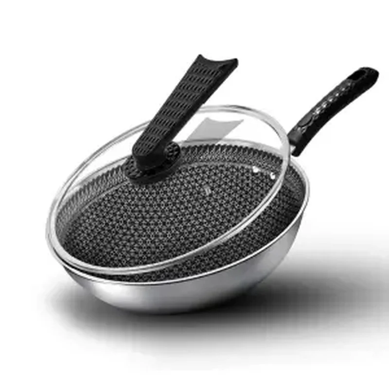 

Antibacterial Stainless Steel Wok Non-stick Pan Without Lampblack Household Wok Pan Pans Chef's Pans Non-stick Stainless Steel