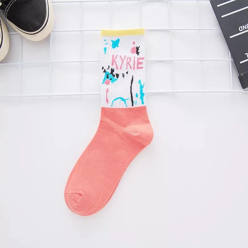 12 Стильные милые короткие носки, мужские с героями мультфильмов; Harajuku милые короткие Носки с рисунком; модные носки для скейтборда; забавные m - Цвет: 12
