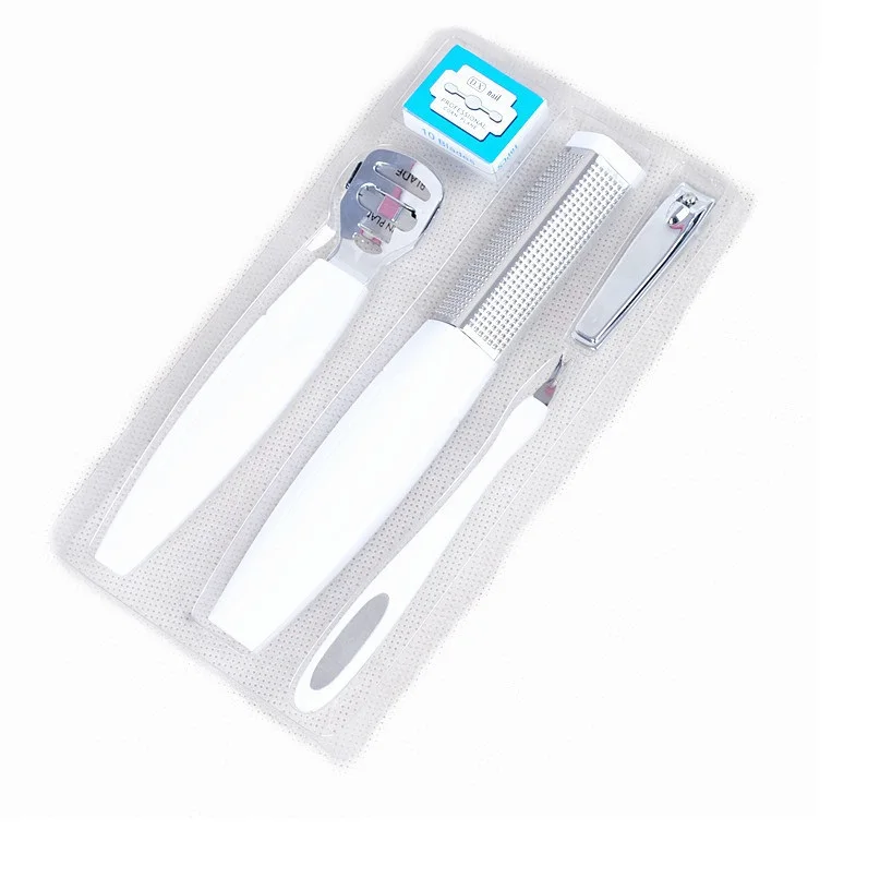 Инструмент для отшелушивания мозолей набор ножей педикюра ног пилка кожи 5 в 1