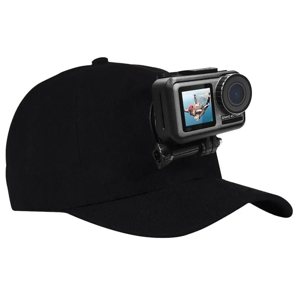 3 в 1 бейсбольная шляпа Регулируемая Солнечная шапочка с креплением на J Hook для GoPro