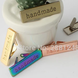 В переменного тока, 50-200 шт. 6 видов цветов ручной работы этикетки на устойчивом металлическом кошелек этикетки шить 