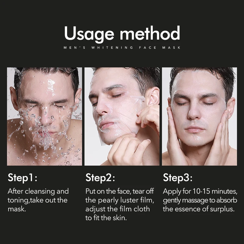 1 шт. 25 мл мужская маска для лица увлажняющий с гиалуроновой кислотой маски