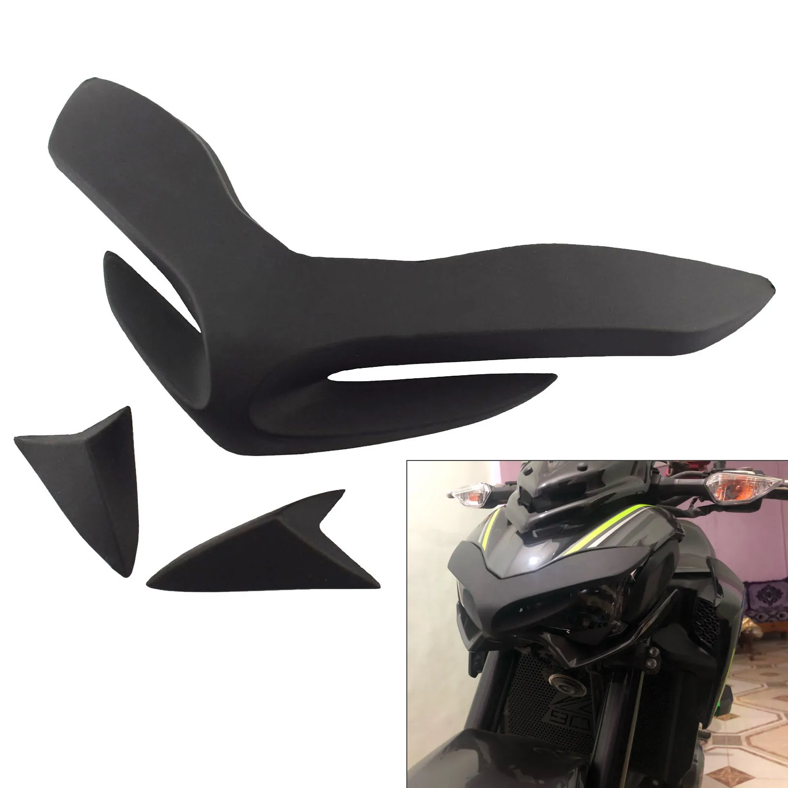 Передняя фара головная лампа верхняя крышка Beak нос конус удлинитель хомут черный