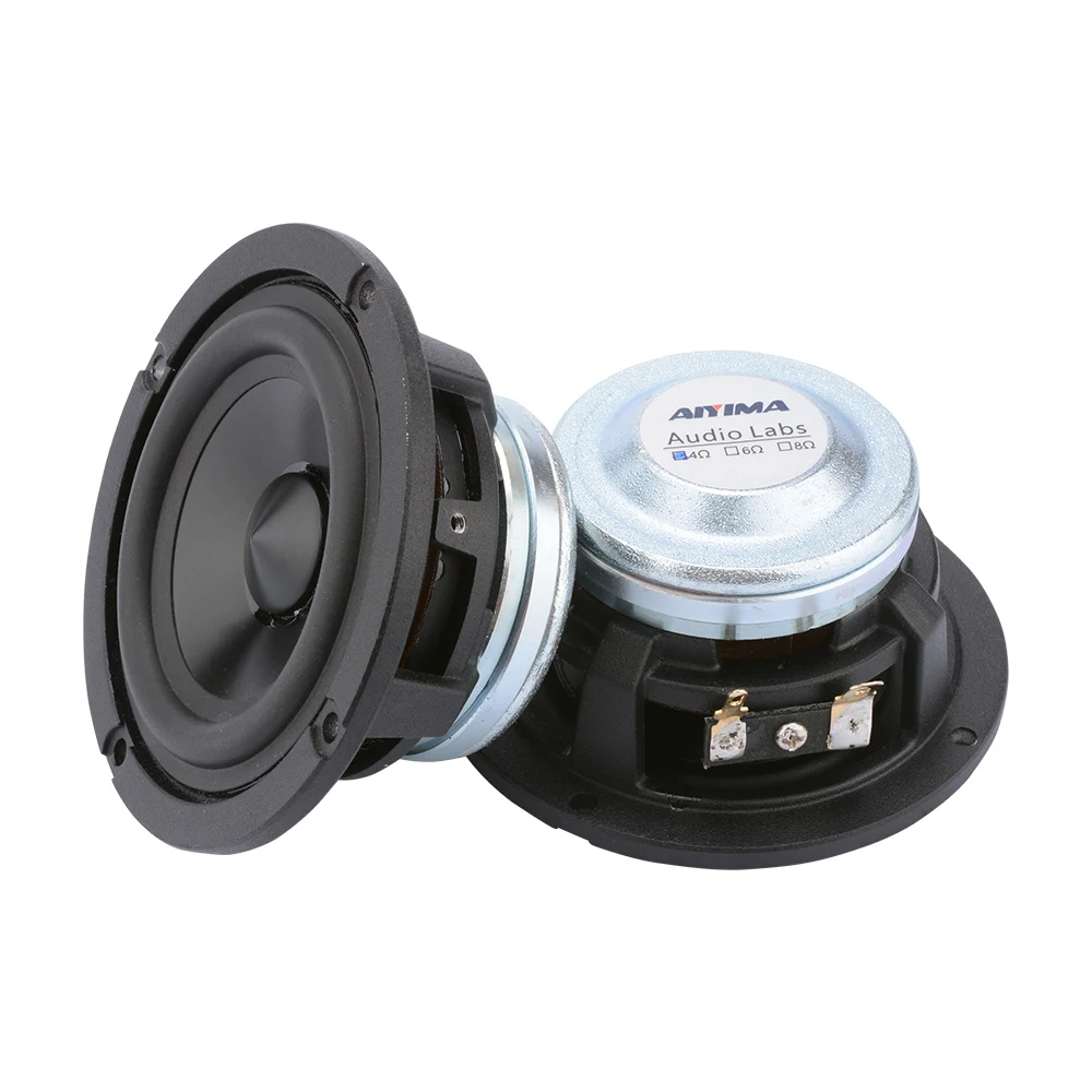 AIYIMA 2Pcs 3 Inch 15W Audio Speakers Driver 4Ohm 8Ohm Midrange Loudspeaker Home Theater Aluminum Film Car Column Speaker DIY