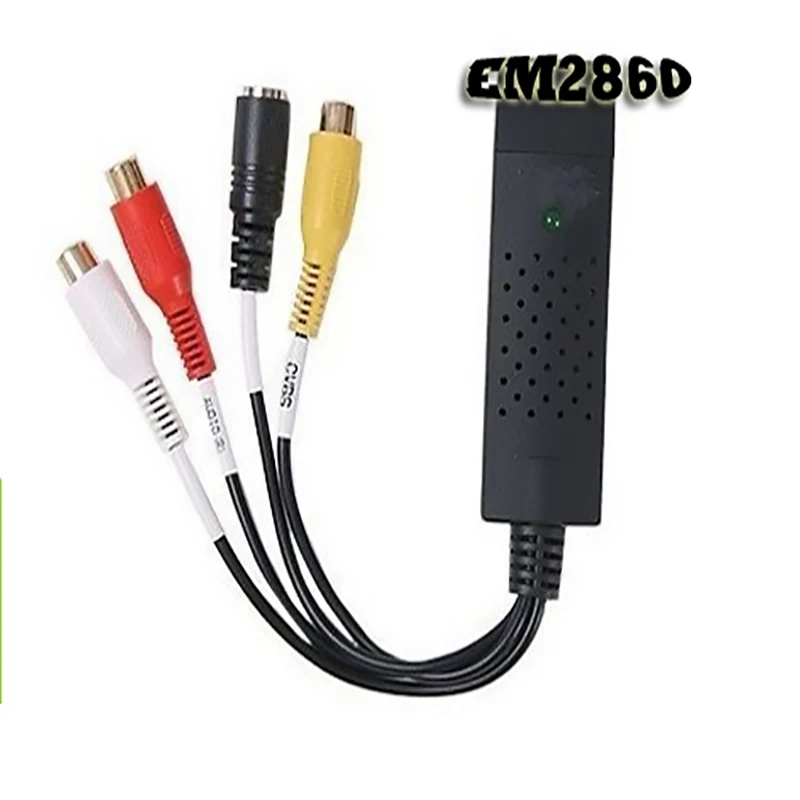 Устройство захвата видеокарты DC60 USB 2 0 преобразователь DVD VHS адаптер для ТВ карты с