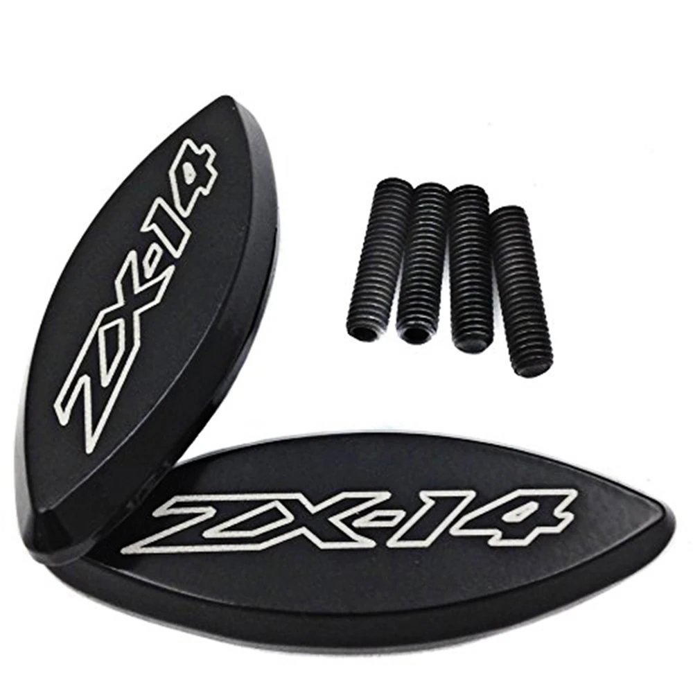 Aftermarket free shipping motorcycle parts Mirror Block off for 2006-2009 Kawasaki Ninja ZX-14 ZX14 R ZX-14R ZX1400 BLACK | Автомобили и