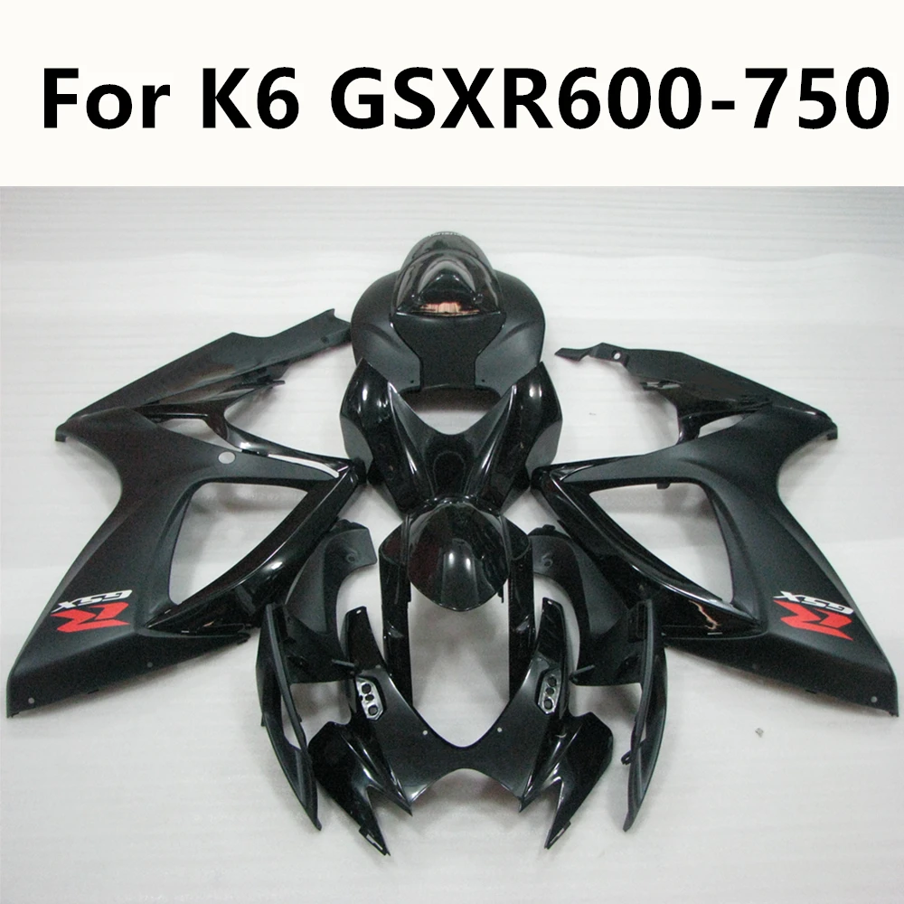 

Обтекатель для мотоцикла Suzuki GSXR600 GSXR750 GSXR 600 K6, полный комплект обтекателей 2006 2007 06 07, комплект для литья кузова из ABS, матовый черный
