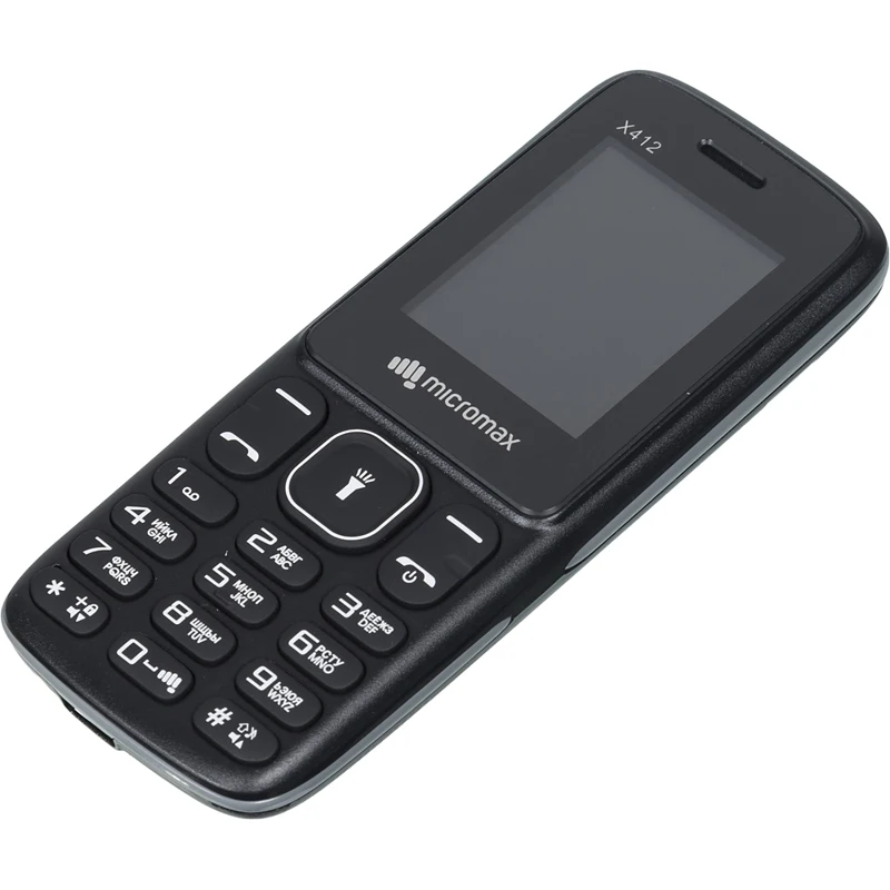 Mobile phone Micromax x412 32MB black/gray 2sim 1.77 &quotTFT 128x160 NYC |