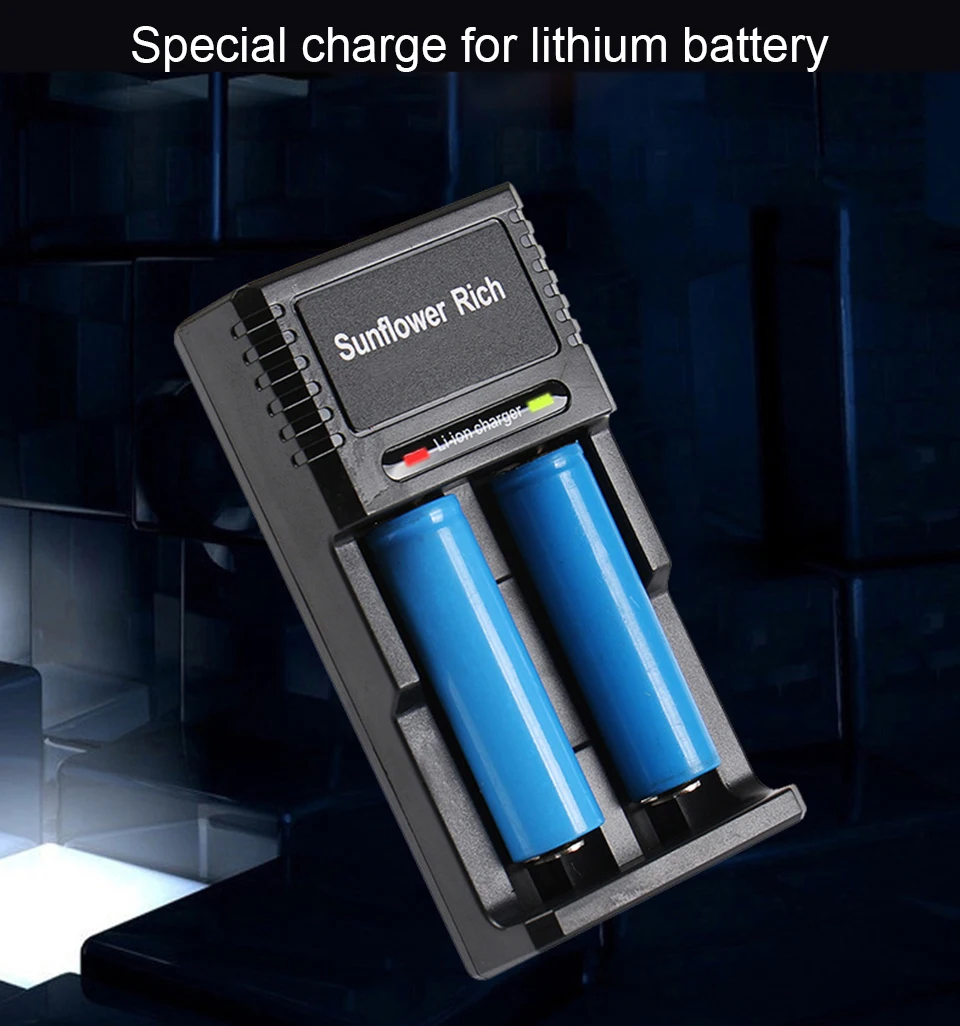 Acegreen 2 слота 18650 зарядное устройство для батарей Li-Ion 18650 16340 18500 26650 18350 литиевая батарея зарядное устройство светодиодный индикатор