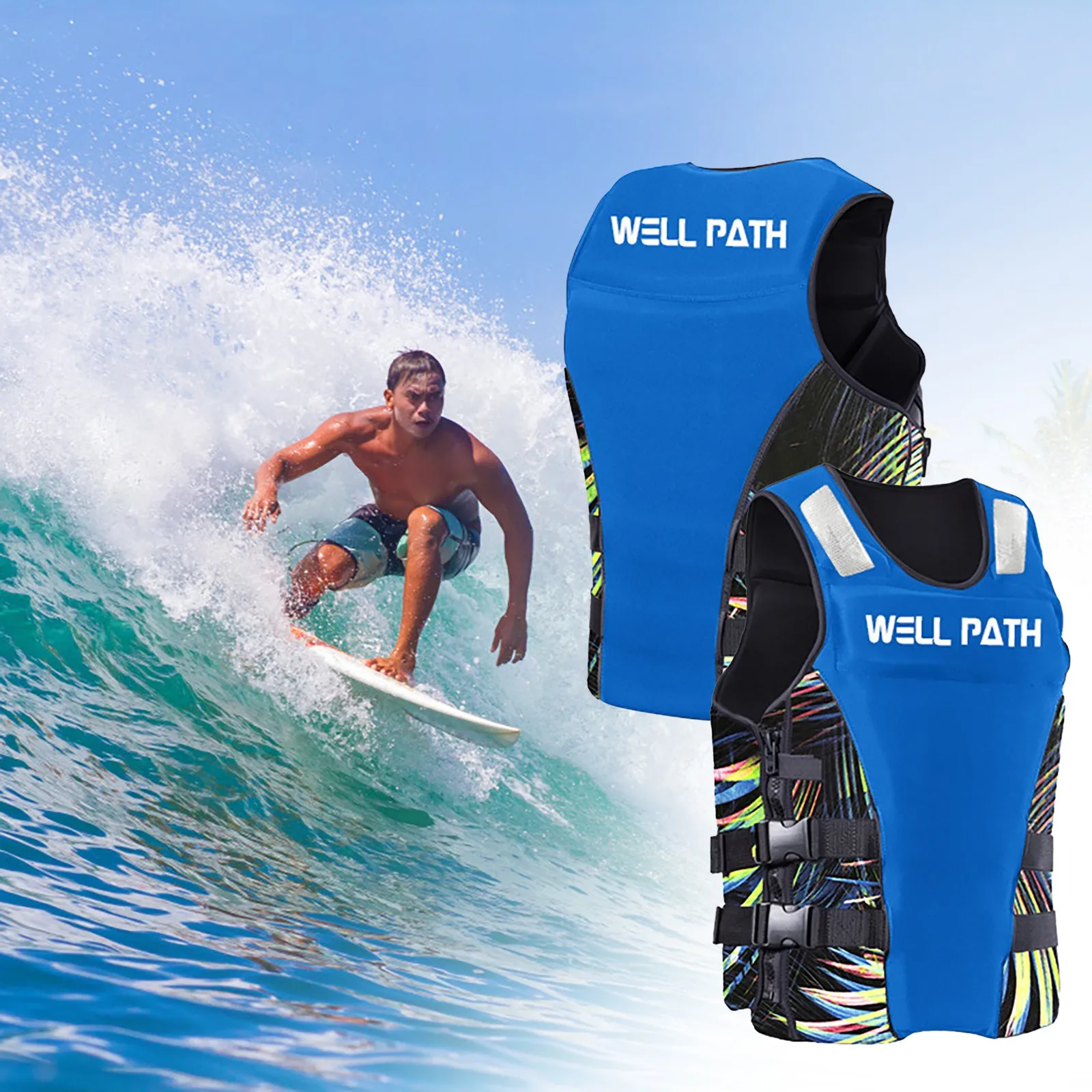 

Adult Unisex Outdoor Life Vest For Swimming Boating Rafting Surfing And Fishing Practical Waterproof Safety Equipment Sets