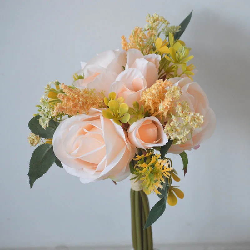 Искусственный цветок букет невесты свадебное платье для дома фотография