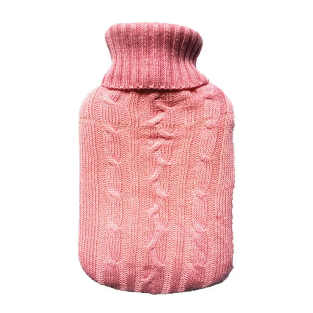 2000 мл трикотажная сумка для горячей воды чехол с геометрическим узором вязаный 7