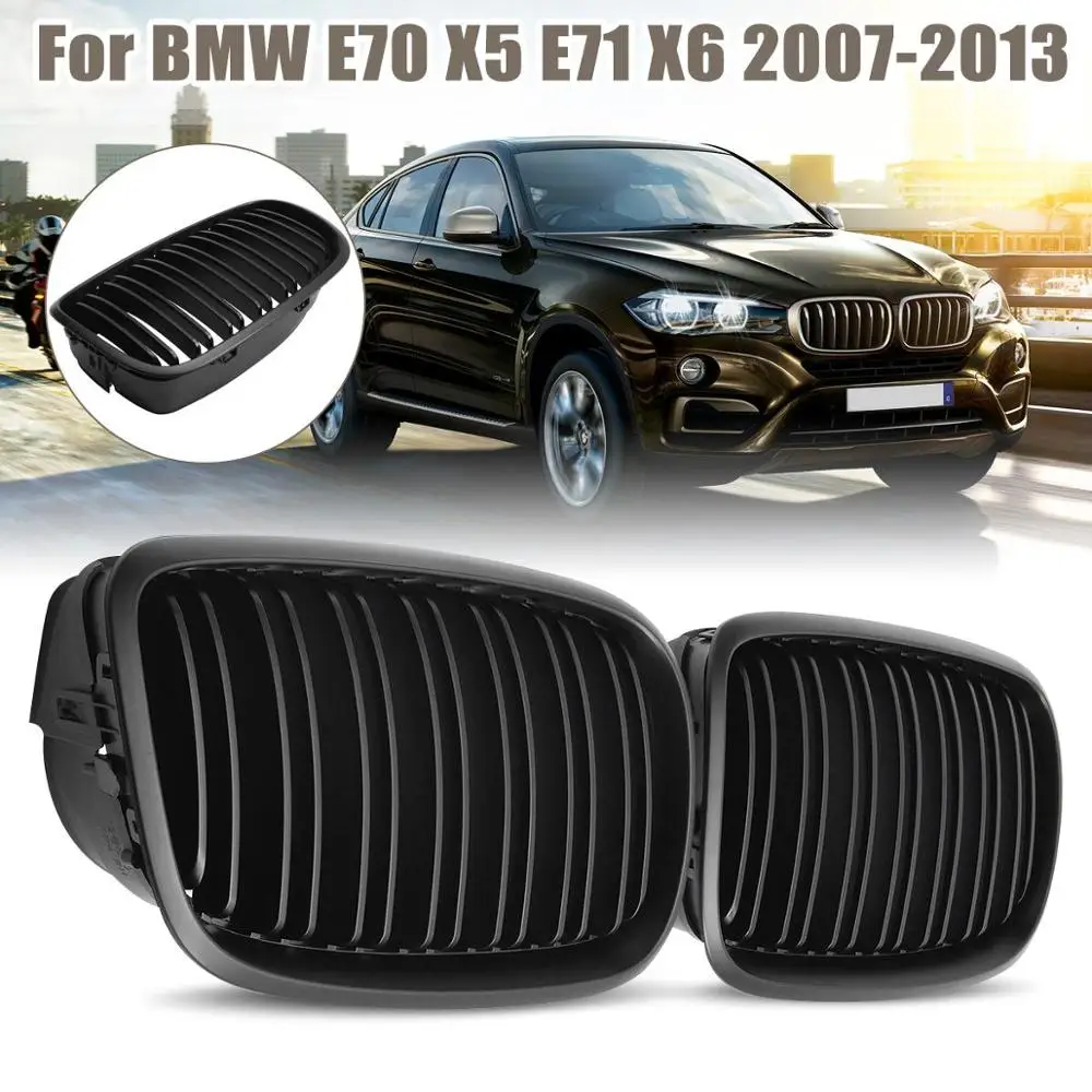 Решетка для BMW E70 E71X5 X6 2007 2008 2009 2010 2011 2012 2013 матовый глянцевый черный м пара передний