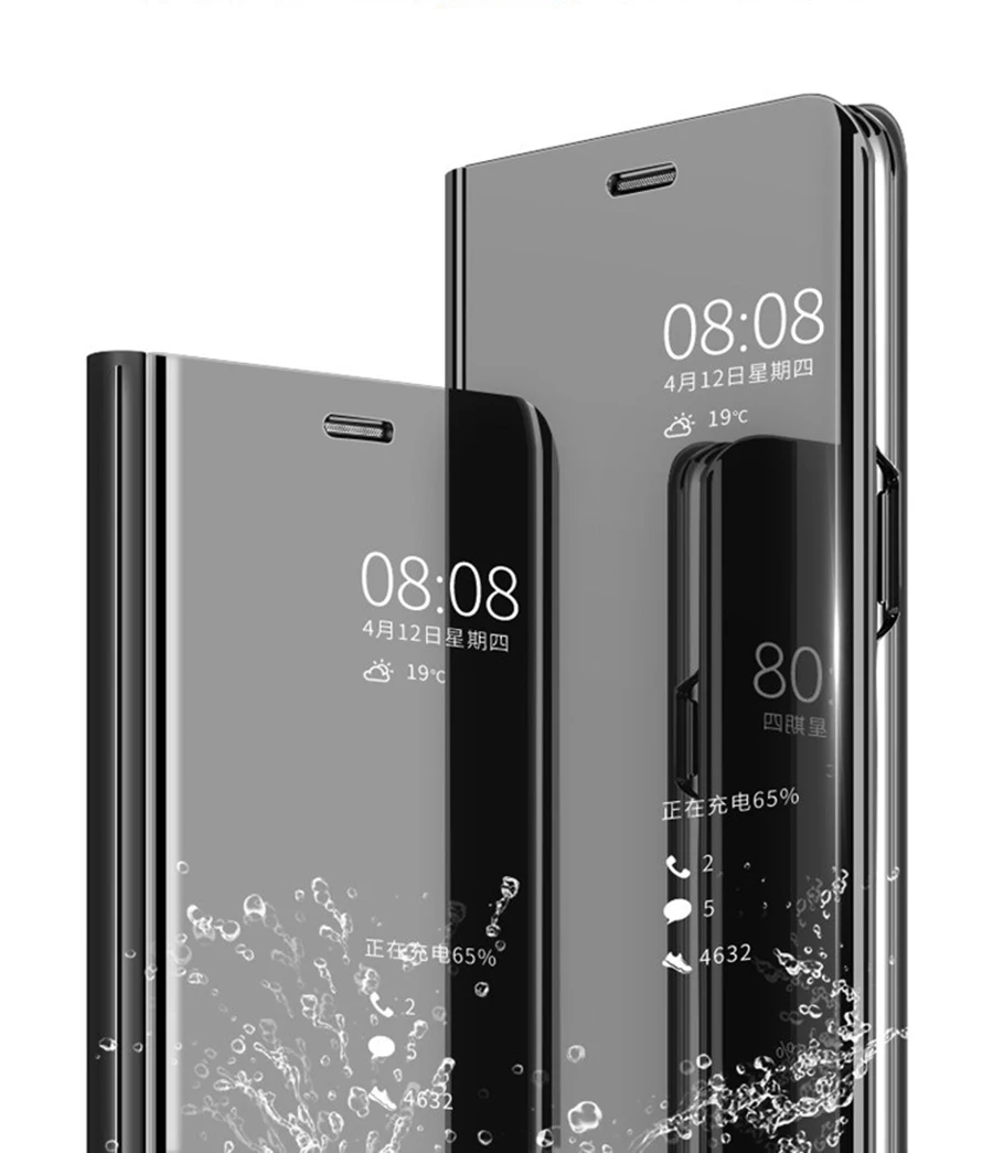 Зеркало заднего вида КРЫШКА ДЛЯ Vivo V9 V11 Pro V11i V7 Plus кожаный бумажник флип чехол с