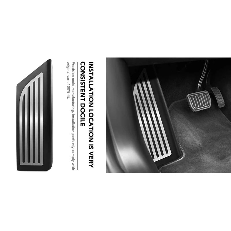 Модель 3 ног накладка на &quotмертвую педаль&quot из нержавеющей стали Нескользящая