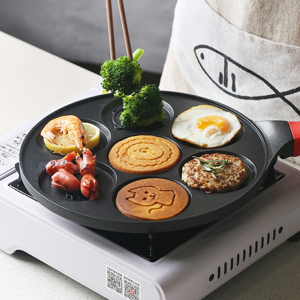 7 отверстий антипригарное выпечка алюминиевый Кухня &quotсделай сам&quot для яиц