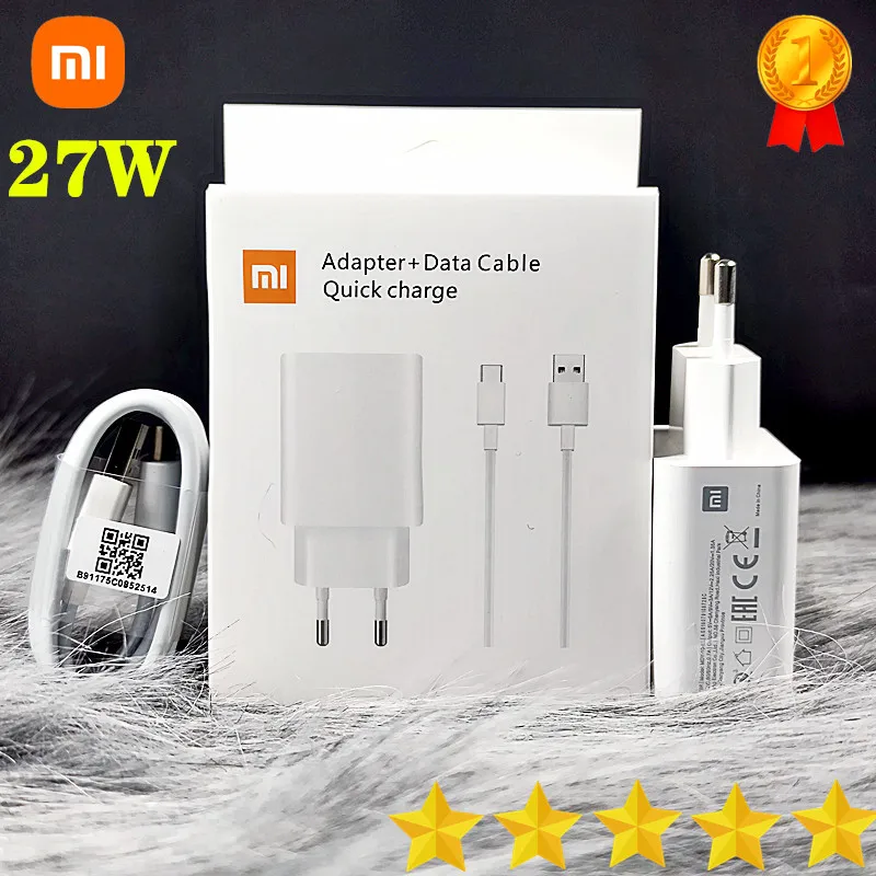 Original Xiaomi Charger 27W EU/US Fast Charge Adapter Type C Cable For Mi 9 8 SE 9T pro Redmi Note 7 K20 Pro