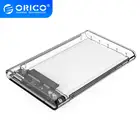 Корпус для внешнего жесткого диска ORICO, прозрачный, 2,5 дюйма, SATA, USB3.0, 5 Гбитс, с поддержкой 2 ТБ9,5 мм SATA HDD