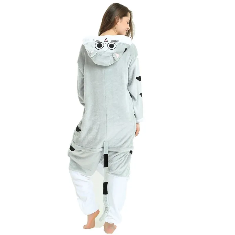 

Flannel Cartoon Animal Siamese Pajamas Cosplay Costumes Ladies Pajamas Casual Men and Women Autumn and Winter Home Service