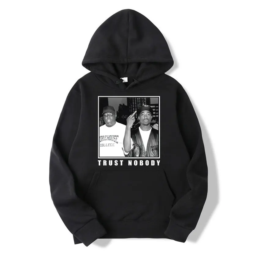 

Pure Cotton Trust Nobody Tupac 2Pac Shakur Notorious Big Men New Style Printed tracksuit Mens Clothing Harajuku Hoodie Tops