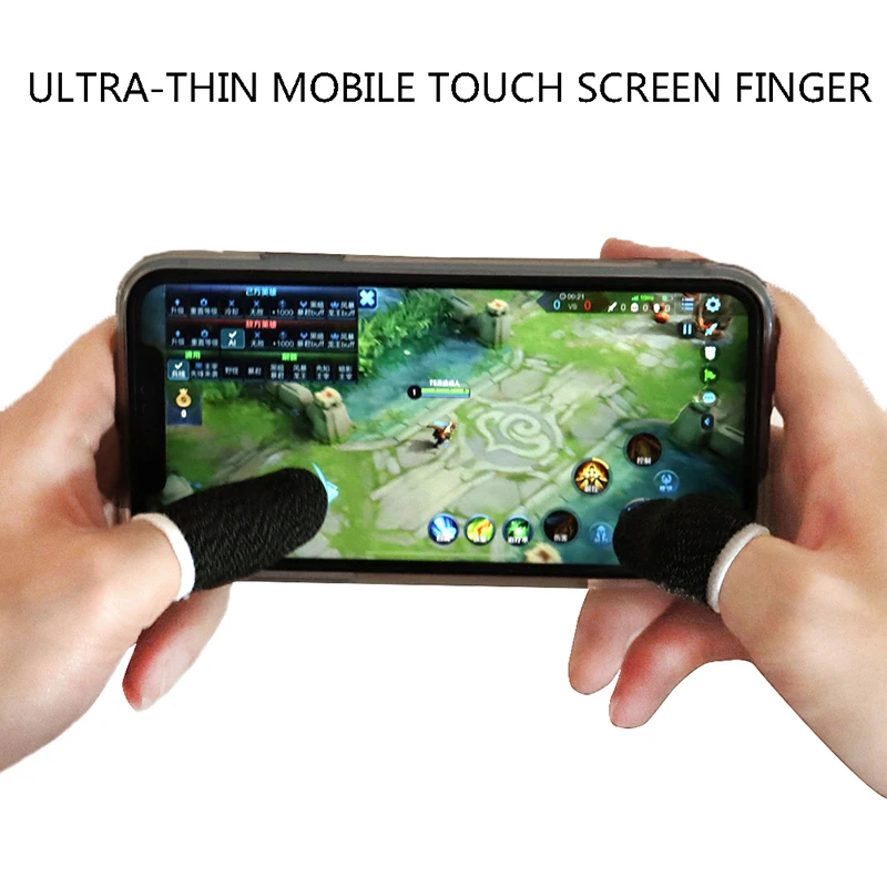 6Pcs Mobile Game Sweat-proof Fingers Gloves Touch Screen Thumbs Finger Sleeve