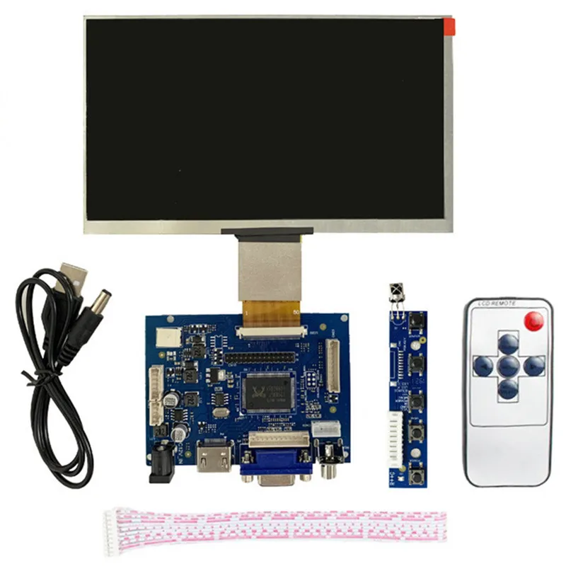 10 1-дюймовый ЖК-дисплей монитор + плата драйвера HDMI/VGA/2AV для Raspberry Pi Jetson Nano Windows |
